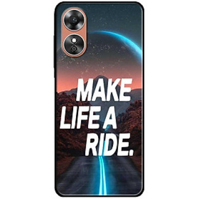 Ốp lưng cho Oppo A54 - A55 - A56 5G - A55s - A18 - A38 - A58 - Make Life Trăng Xanh - Hàng Chính Hãng