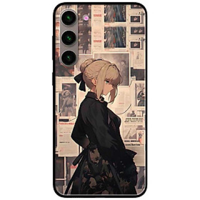 Ốp lưng cho Samsung S21 FE - S23 - S23 Plus - S23 Ultra - S24 - S24 Ultra - Cô Gái Buộc Tóc Đen - Hàng Chính Hãng