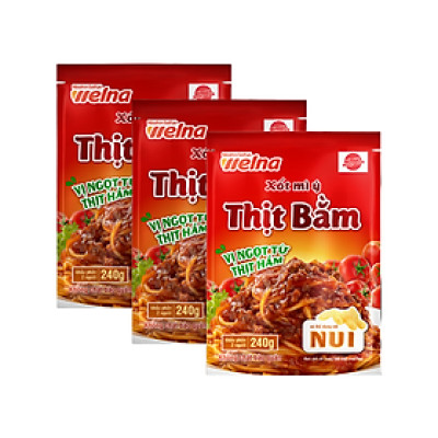 Combo 3 Gói Xốt Mì Ý Nisshin Hương Vị Thịt Bằm - Nisshin Seifun Welna Shop