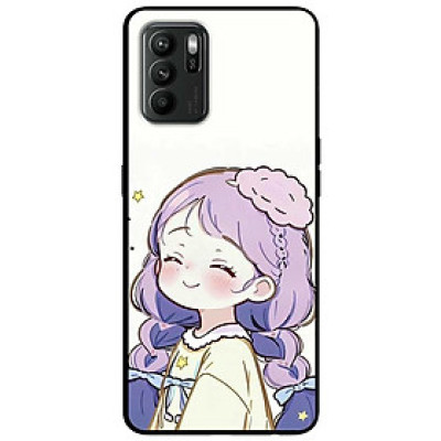 Ốp lưng cho Oppo Reno 2Z - 2F - Reno 6Z - Reno 7Z 5G - 8Z 5G - Reno 8T 4G - Reno 8T 5G - Cô Gái Tóc Tím - Hàng Chính Hãng
