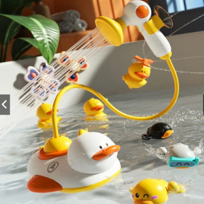 Đồ Chơi Vòi Tắm Con Vịt Hoa Sen Phun Nước, Vòi Đám Mây Ngôi Sao SuperBee Tắm Cho Bé Yêu