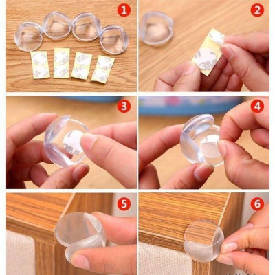 Bộ 4 Miếng Bịt Góc Bàn Bằng Silicon Tiện Lợi