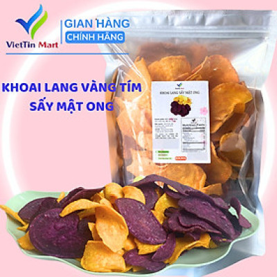 Khoai Lang Vàng Tím Sấy Mật Ong Viettin Mart 500g