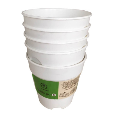 Chậu trồng cây trong nhà cao cấp Minigarden Basic Pot S (Combo 5 chậu) nhập khẩu Châu Âu, Nhựa PP Chống UV, có khả năng tự hút nước và thoát nước giúp cây sống tốt mà không cần chăm sót