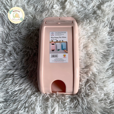 Hộp Đựng Túi Nilong treo tường không cần khoan đục thiết kế tinh tế và tiện dụng - Hàng chính hãng Việt nhật