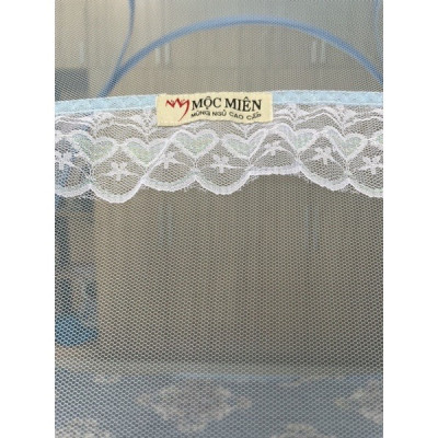 Màn chụp tự bung đỉnh tù cao cấp Mộc Miên loại 1,6m x2m -1 cửa 