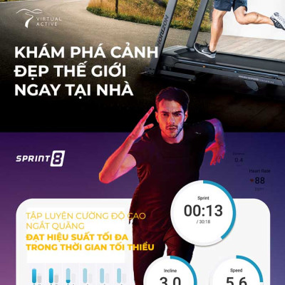 Máy Chạy Bộ Điện Mỹ HORIZON 7.0AT-24 (Phiên bản mới nhất 2022)