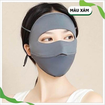 Khẩu Trang Toàn Mặt Chống 98% Tia UV, Khẩu Trang Ninjia Hai Lớp Chống Nắng UPF 50+ Ngăn Ngừa Bụi Mịn. TakyHome 7887