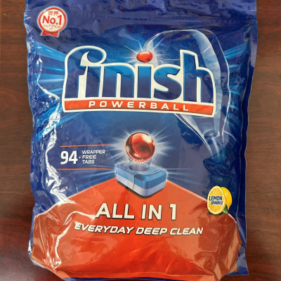 Viên rửa bát Finish all in 1 max 85 viên, 10 tác dụng, hương chanh. Hàng chuẩn, date mới