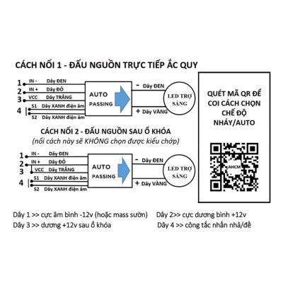 Tặng Công Tắc – Mạch Auto Pasing 10 Chế Độ Thông Minh Cho Các Loại Đèn Trợ Sáng!