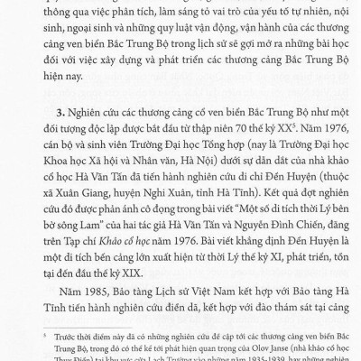 Các Thương Cảng Ven Biển Bắc Trung Bộ Thế Kỷ X - XIX