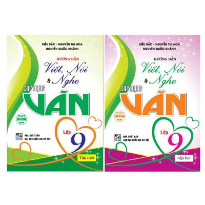 Sách - Combo Hướng dẫn viết, nói & nghe các dạng văn lớp 9 tập 1 + 2 (HA-MK)