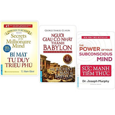 Sách - Combo Bí Mật Tư Duy Triệu Phú + Người Giàu Có Nhất Thành Babylon + Sức Mạnh Tiềm Thức - First News