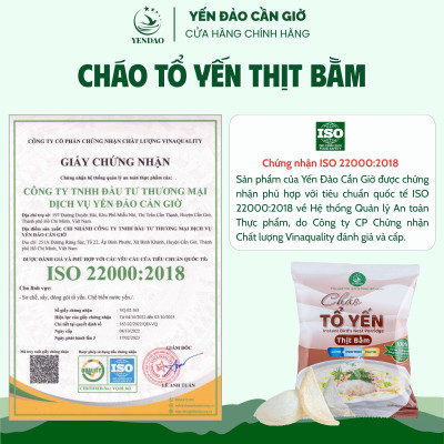 Yến Đảo - Thùng 30 Gói Cháo Yến Thịt Bằm Chất Lượng Giàu Dinh Dưỡng Tiện Lợi Cho Gia Đình