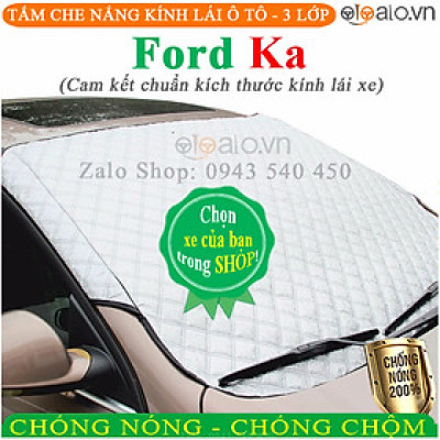 Bạt Phủ Ô Tô Ford Ka Cao Cấp 3 Lớp Chống Nắng Nóng Chống Nước Chống xước