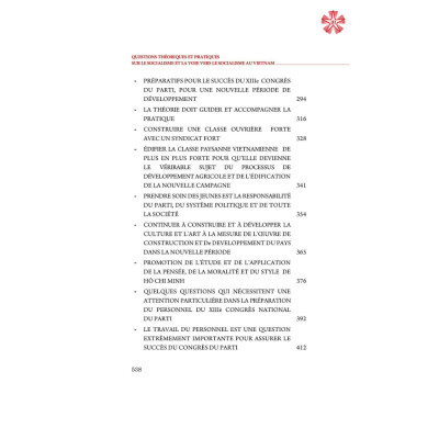Question Theoriques Et Pratiques Sur Le Socialisme Et La Voie Vers Le Socialisme Au Vietnam