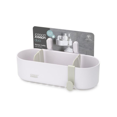 Kệ để đồ nhà tắm Joseph Joseph Duo (White) gắn tường tiện dụng, dễ dàng tháo lắp - 006346