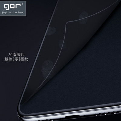 Kính Cường Lực Có Khung Dán Kính Mờ Chống Bám Vân Tay GOR cho Samsung Galaxy S25 Ultra - Hàng Chính Hãng