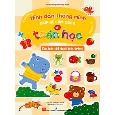 Sách - Hình dán thông minh giúp bé làm quen với toán học combo 6 tập phù hợp cho bé 2-6 tuổi - Đinh Tị Books