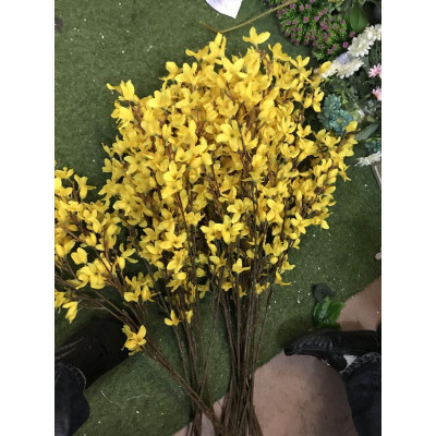 Cành mai mỹ - 1 cành - 2 nhánh - dài 90cm - Cây giả, hoa lụa Decor trang trí nhà cửa