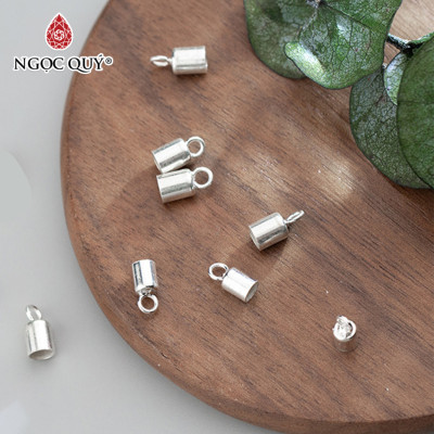 Combo 8 cái charm bạc chụp đầu dây - Ngọc Quý Gemstones