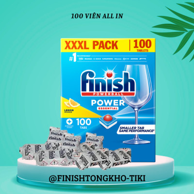 Hộp Viên rửa bát Finish All-in-1 loại 100 viên ( hàng chính hãng )