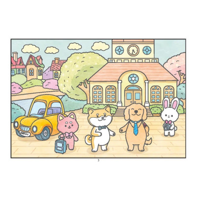 Sách Tô Màu - Thị Trấn Nhỏ Hạnh Phúc + Baby Three 12 Con Giáp ở Vương Quốc Ngọt Ngào - Minh Thắng