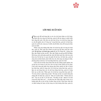 Xã hội học với lãnh đạo quản lý 