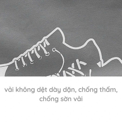 COMBO 2 Túi Đựng Giày Dép Dây Rút Tiện Dụng Bỏ Vali Du Lịch