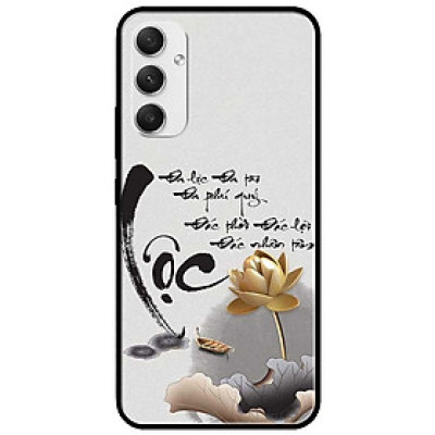 Ốp lưng cho Samsung M33 - Samsung A16 - A06 - Samsung A23 - A32 4G - A52 - Thư Pháp Lộc Sen Vàng - Hàng Chính Hãng