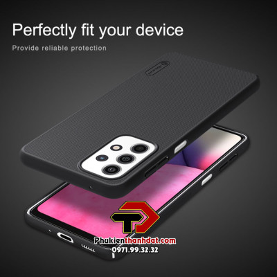 Ốp lưng dành cho SamSung Galaxy A23 chính hãng Nillkin dạng sần chống vân tay - Hàng chính hãng