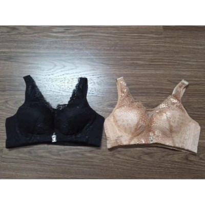 Áo lót big size 198 ren lưới bản to 4 móc cài không gọng đệm mỏng cho người ngực to