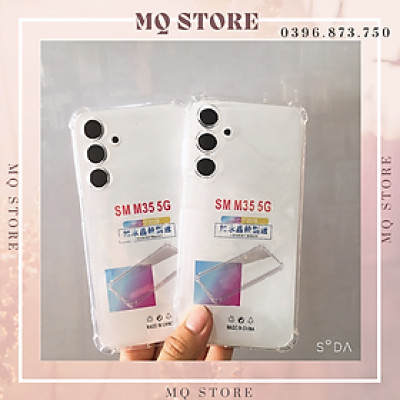 Ốp lưng cho Samsung M35 5G dẻo trong TPU chống sốc 4 góc cạnh ( hàng chính hãng)