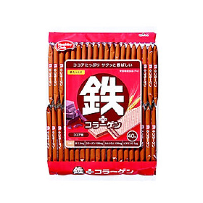 Bánh xốp bổ sung sắt và collagen vị cacao 318g (40 chiếc)