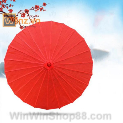 Dù cán gỗ Nhật Bản đỏ trơn - Winz.vn