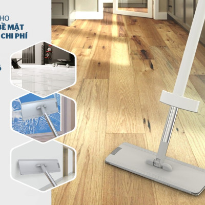 Cây lau nhà tự vắt đa năng Sunhouse KS-MO3211PW