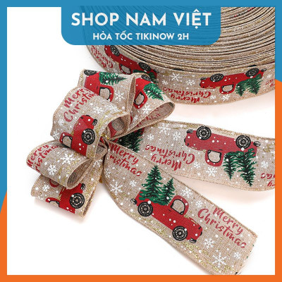 2 Mét Dây Ruy Băng Vải Trang Trí Giáng Sinh