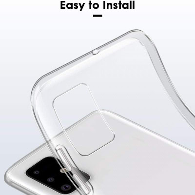 Ốp lưng dẻo silicon cho Samsung Galaxy A71 hiệu Ultra Thin (siêu mỏng 0.6mm, chống trầy, chống bụi) - Hàng nhập khẩu