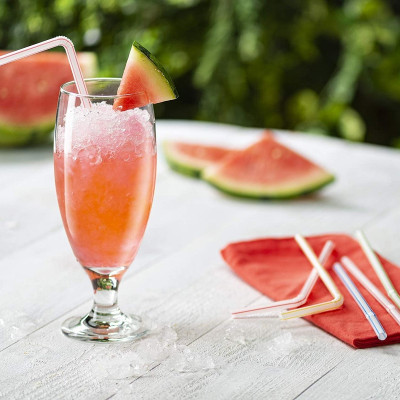 Set 100 ống hút Flexible Straw Ø5mmx190mm - Hàng nội địa Nhật Bản nhập khẩu chính hãng