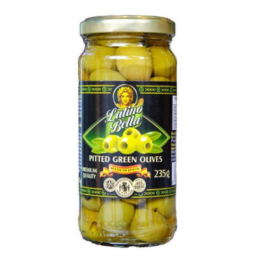 Trái Oliu xanh tách hạt Latino Bella Tây Ban Nha  235G