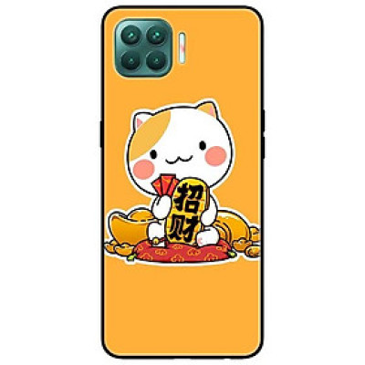 Ốp lưng dành cho Oppo A93 - F17 Pro mẫu Mèo Và Thỏi Vàng