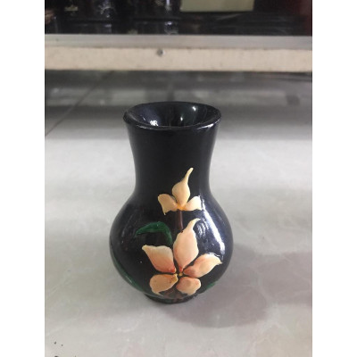 Bình Sơn Mài Họa Tiết Hoa Cao Cấp Thanh Bình Lê size 10x7 cm