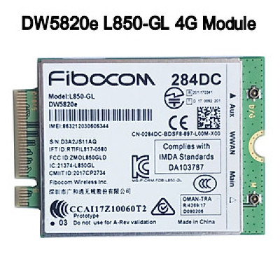 Card WWAN 4G Dell DW5820e (Fibocom Model: L850-GL) dùng cho laptop dell Precision 3541, 3551, 3561, Latitude 5500, 5501, 5401, 5400, 3301, 3500, 5310, 3510, 5511 - Card LTE WWAN DW5820e cho Laptop Dell - Hàng chính hãng