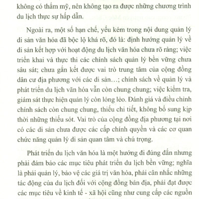 Khai Thác Tài Nguyên Văn Hóa Để Phát Triển Du Lịch Bền Vững Vùng Tây Bắc (Sách chuyên khảo)