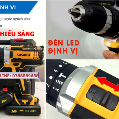 (LOẠI I) Máy Khoan Bê Tông và Bắt Vít 36V