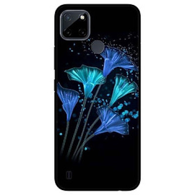 Ốp lưng dành cho Realme C21Y - C25Y mẫu Hoa Đêm Xanh