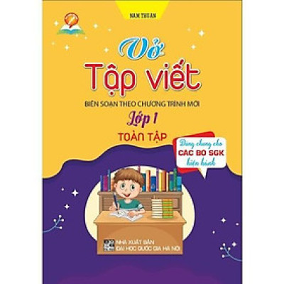 Sách - Vở Tập Viết Lớp 1 Toàn Tập - Dùng Chung Cho Các Bộ SGK Hiện Hành - Hồng Ân