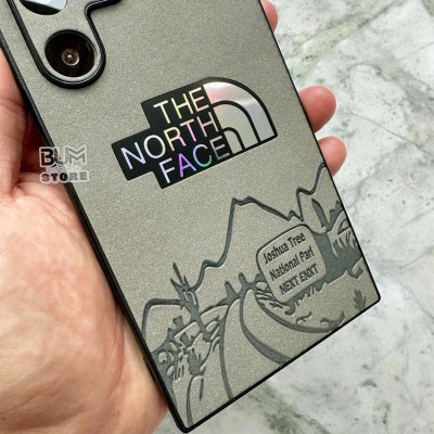 Ốp Lưng Cho Samsung S24 Ultra / S23 Ultra / S22 Ultra TPU Lưng Da Lộn In Lazer NORTH