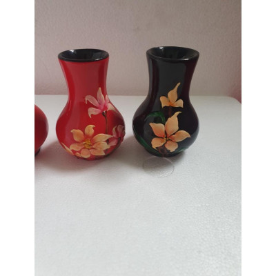 Bình Sơn Mài Họa Tiết Hoa Cao Cấp Thanh Bình Lê size 10x7 cm