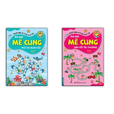 Sách - Trò Chơi Mê Cung - Thử Tài Quan Sát + Gắn Kết Yêu Thương 2 - 8 Tuổi - Minh Thắng